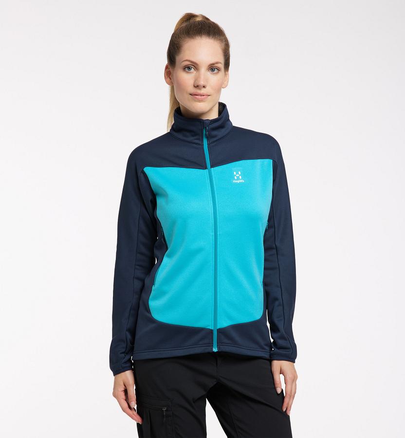 Haglöfs Womens Frost Mid Layer Blue New Zealand 04632FMCW
